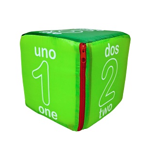 Cubo Serigrafiado De Nmeros 1-6